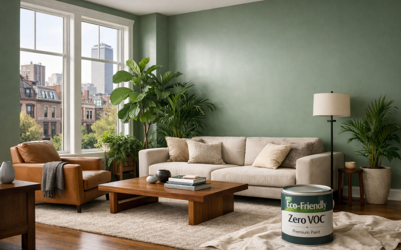 Eco-Friendly Paint Options for Your Boston Area Home: A Guide to Low-VOC and Sustainable Finishes